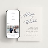 "Statement Names" - Wedding Website in Lapis by Hooray Creative - Match Your Stationery