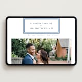 "Beaufort" - Wedding Website in Sky Blue by Megan Davis - Desktop Design