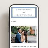 "Beaufort" - Wedding Website in Sky Blue by Megan Davis - Mobile Layout