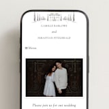 "Italian Countryside" - Wedding Website in Graphite by Melinda Denison - Mobile Layout