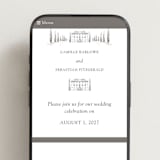 "Italian Countryside" - Wedding Website in Graphite by Melinda Denison - Mobile Layout