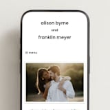 "min mod" - Wedding Website in Soft Black by JoAnn Jinks - Mobile Layout