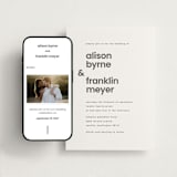 "min mod" - Wedding Website in Soft Black by JoAnn Jinks - Match Your Stationery
