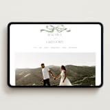 "Big Bow" - Wedding Website in Mint by Teju Reval - Desktop Design