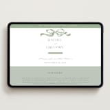 "Big Bow" - Wedding Website in Mint by Teju Reval - Desktop Design