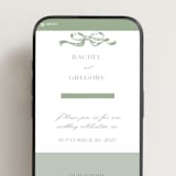 "Big Bow" - Wedding Website in Mint by Teju Reval - Mobile Layout