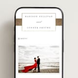 "Refined style" - Wedding Website in Slate by Stacey Meacham - Mobile Layout