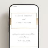 "Refined style" - Wedding Website in Slate by Stacey Meacham - Mobile Layout