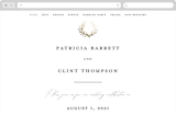 "laurel monogram" - Wedding Website in Cotton by Stacey Meacham - Desktop Design