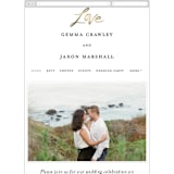 "Lovely Script" - Wedding Website in Cotton by Stacey Meacham - Mobile Layout