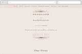 "Art Deco Border" - Wedding Website in Blush by Hooray Creative - Desktop Design
