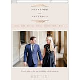 "Art Deco Border" - Wedding Website in Blush by Hooray Creative - Mobile Layout