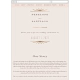 "Art Deco Border" - Wedding Website in Blush by Hooray Creative - Mobile Layout