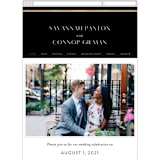 "New Monogram" - Wedding Website in Licorice by Jessica Williams - Guest Management
