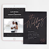 "Scripted Wedding" - Wedding Website in Obsidian by Hooray Creative - Match Your Stationery