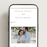 "Bianca" - Wedding Website in Sugar by Jessica Williams - Mobile Layout