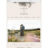 "Enchanted Blooms" - Wedding Website in Ivory by Lori Wemple - Guest Management