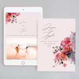 "Blossoms" - Wedding Website in Blush by Lori Wemple - Match Your Stationery