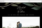 "Cascading Vine" - Wedding Website in Midnight by Susan Moyal - Desktop Design