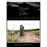 "Cascading Vine" - Wedding Website in Midnight by Susan Moyal - Mobile Layout