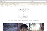 "Glitz & Glam" - Wedding Website in Cotton by Jennifer Postorino - Desktop Design