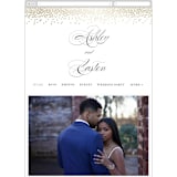 "Glitz & Glam" - Wedding Website in Cotton by Jennifer Postorino - Mobile Layout