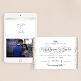 "Glitz & Glam" - Wedding Website in Cotton by Jennifer Postorino - Match Your Stationery