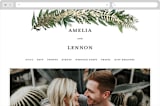"Fresh Vines" - Wedding Website in Fern by Susan Moyal - Desktop Design