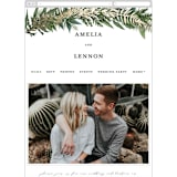 "Fresh Vines" - Wedding Website in Fern by Susan Moyal - Guest Management