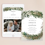 "Fresh Vines" - Wedding Website in Fern by Susan Moyal - Match Your Stationery