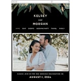"Shades of Green" - Wedding Website in Midnight by Susan Moyal - Mobile Layout