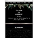 "Shades of Green" - Wedding Website in Midnight by Susan Moyal - Mobile Layout