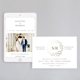 "Chic Wreath" - Wedding Website in Classic by Kelly Schmidt - Match Your Stationery