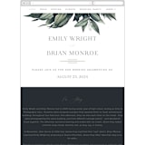 "Vintage Botanicals" - Wedding Website in Sage by GeekInk Design - Mobile Layout