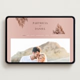 "Sunset by the Sea" - Wedding Website in Coral by lulu and isabelle - Desktop Design