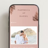 "Sunset by the Sea" - Wedding Website in Coral by lulu and isabelle - Mobile Layout
