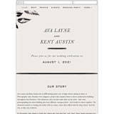 "Halcyon" - Wedding Website in Tuxedo by Leah Bisch - Mobile Layout