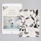 "Halcyon" - Wedding Website in Tuxedo by Leah Bisch - Match Your Stationery