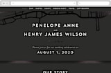 "Chicago" - Wedding Website in Onyx by Erin Deegan - Desktop Design