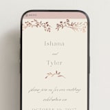 "Queen Anne's Lace" - Wedding Website in Creme Brulee by Jennifer Wick - Mobile Layout