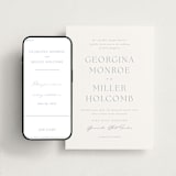 "Modern Air" - Wedding Website in Provincial Blue by Stacey Meacham - Match Your Stationery