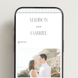 "Southern Charm Toile" - Wedding Website in Periwinkle by Jenna Holcomb - Mobile Layout