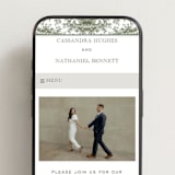 "Washington DC Toile" - Wedding Website in Olive by Jenna Holcomb - Mobile Layout