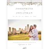 "Engraved Flowers" - Wedding Website in Latte by Phrosné Barwood - Mobile Layout