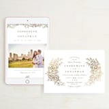 "Engraved Flowers" - Wedding Website in Latte by Phrosné Barwood - Match Your Stationery