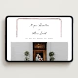 "Handwritten" - Wedding Website in Wine by Cass Loh - Desktop Design