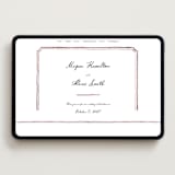 "Handwritten" - Wedding Website in Wine by Cass Loh - Desktop Design