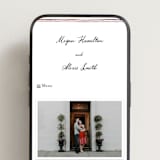"Handwritten" - Wedding Website in Wine by Cass Loh - Mobile Layout