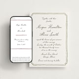 "Handwritten" - Wedding Website in Wine by Cass Loh - Match Your Stationery
