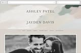 "Vista" - Wedding Website in Forest by Melanie Severin - Desktop Design